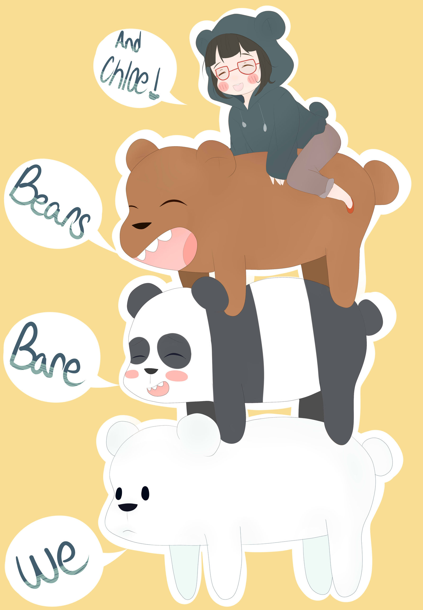 We Bare Bears – Grizzly "Grizz", Panda, Ice Bear, …