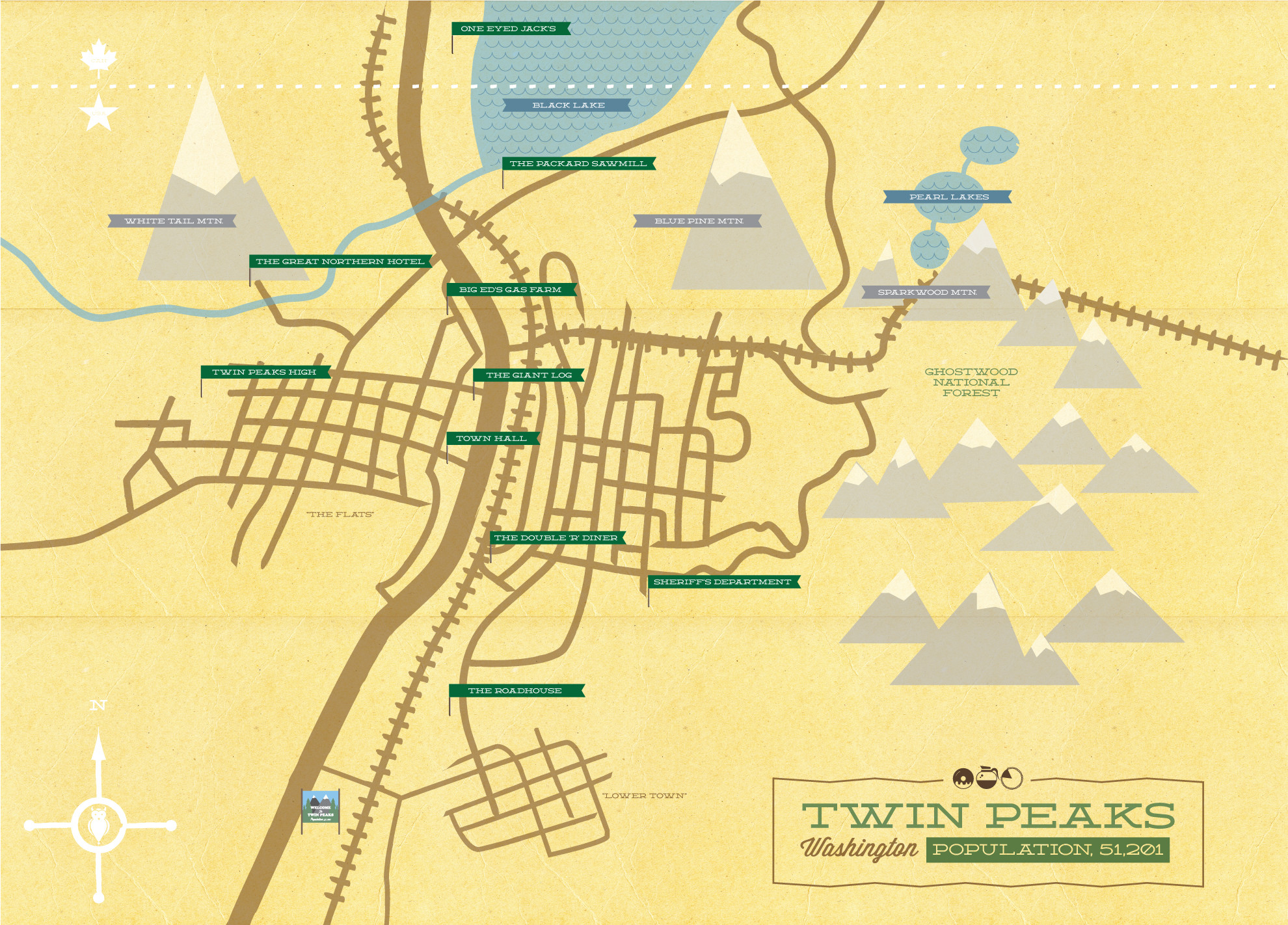 Twin Peaks Maps