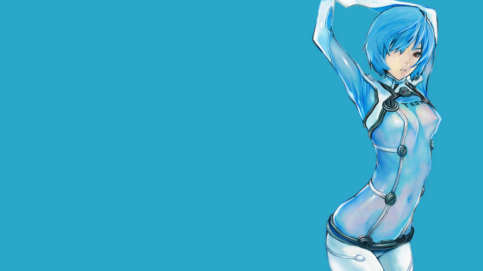 Ayanami Rei Neon Genesis Evangelion simple background wallpaper 193422 WallpaperUP