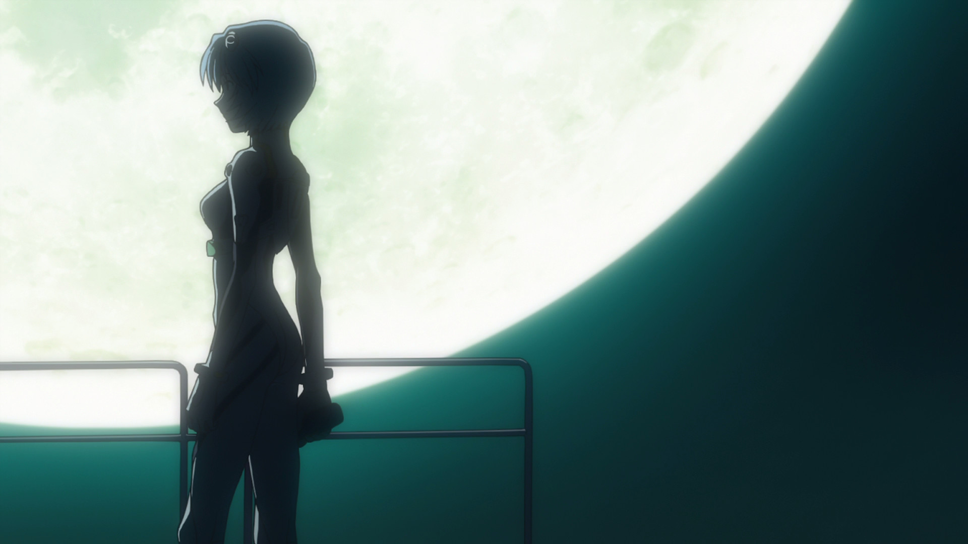 Anime Ayanami Rei Neon Genesis Evangelion silhouette