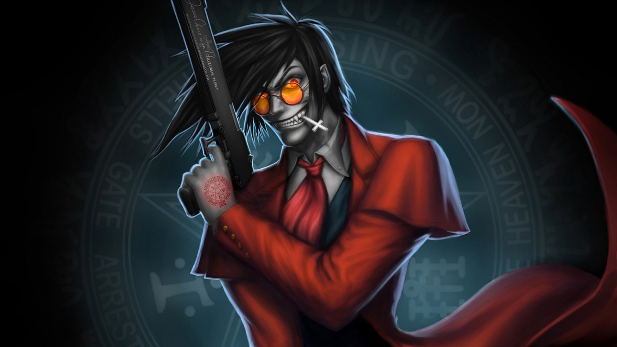 Preview wallpaper hellsing, alucard, art 2048×1152