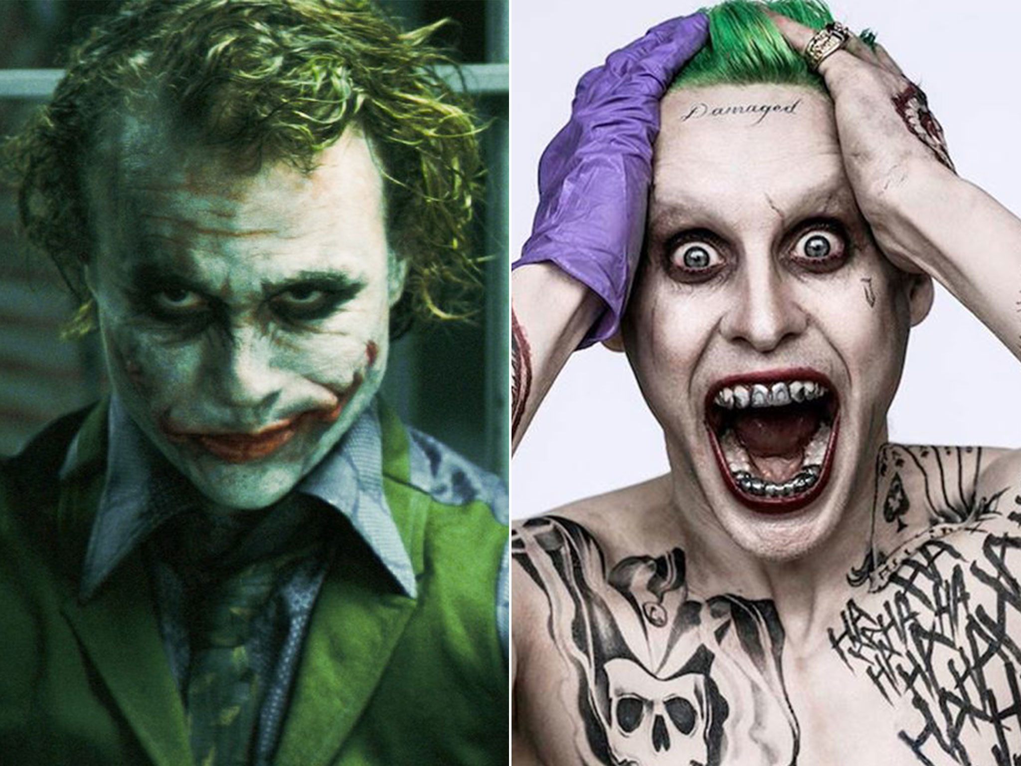 Jared Leto as Joker Suicide Squad trailer sparks comparisons with Heath Ledger The Independent