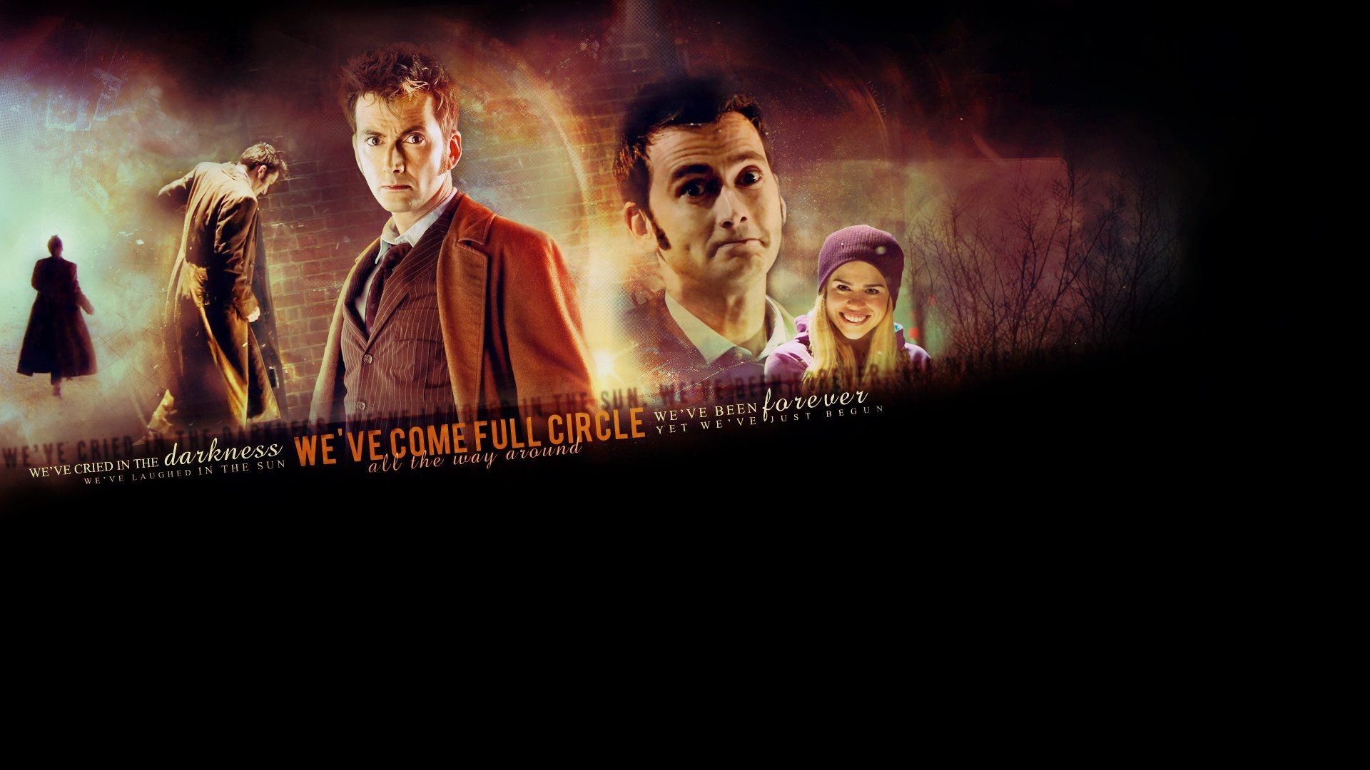 Text Rose Tyler David Tennant typography Billie Piper Doctor Who .