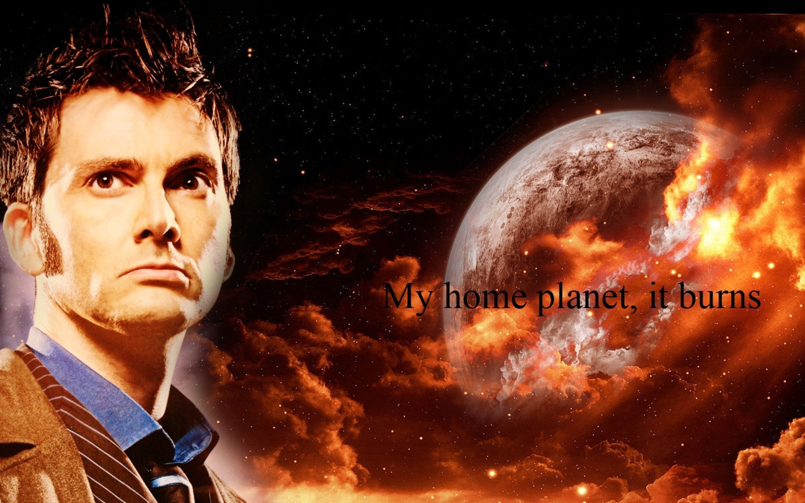 Doctor Who, The Doctor, TARDIS, David Tennant, Gallifrey, Tenth Doctor, Planet, Quote Wallpapers HD / Desktop and Mobile Backgrounds