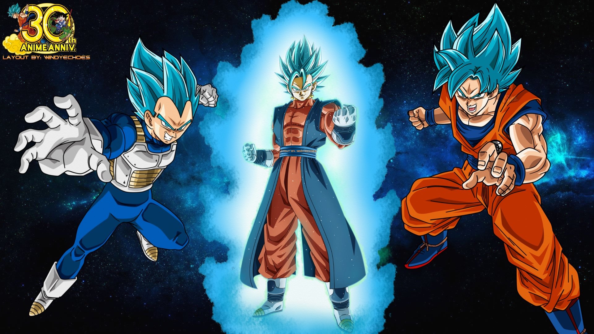Vegito Blue Fusion Wallpaper by WindyEchoes Vegito Blue Fusion Wallpaper by WindyEchoes