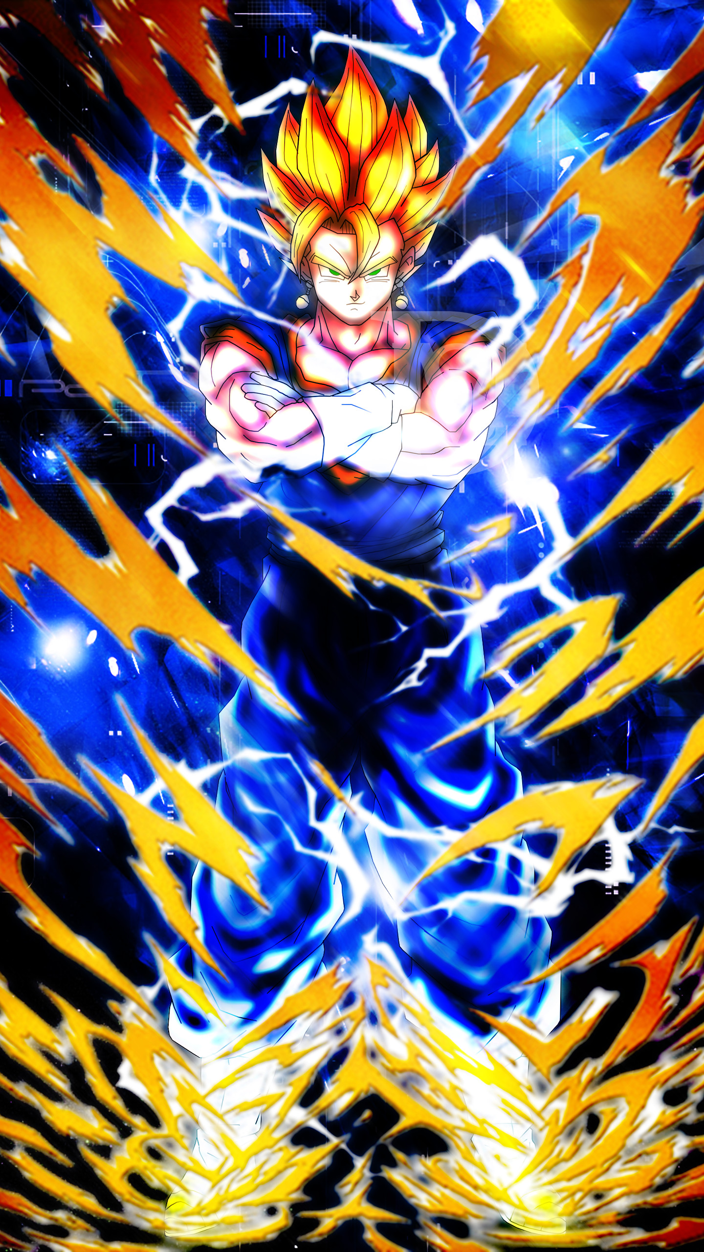 Made a quick edit of ULTRA Super Vegito as a desktop and mobile wallpaper  Feel free to use   rDragonballLegends