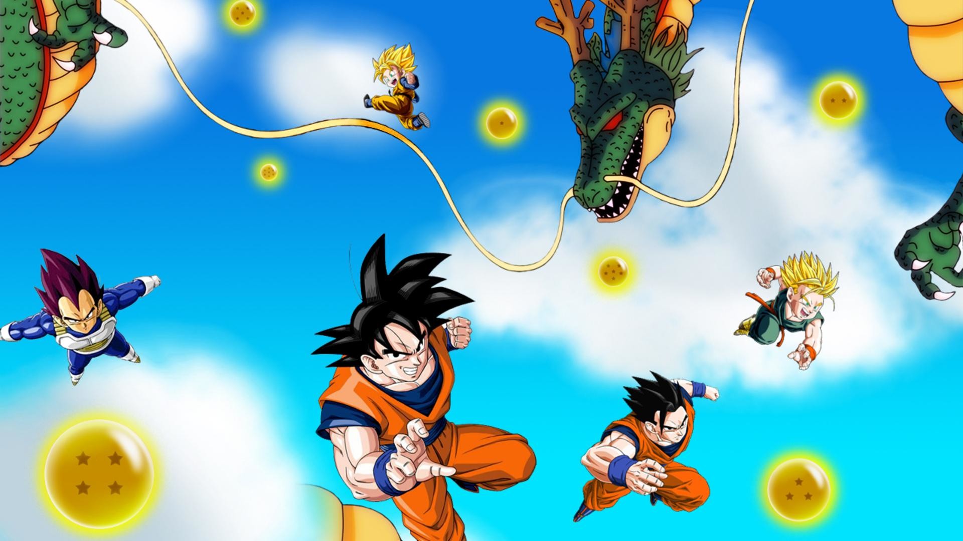 Dragon Ball Z Wallpaper kai saiyans Goku Vegeta