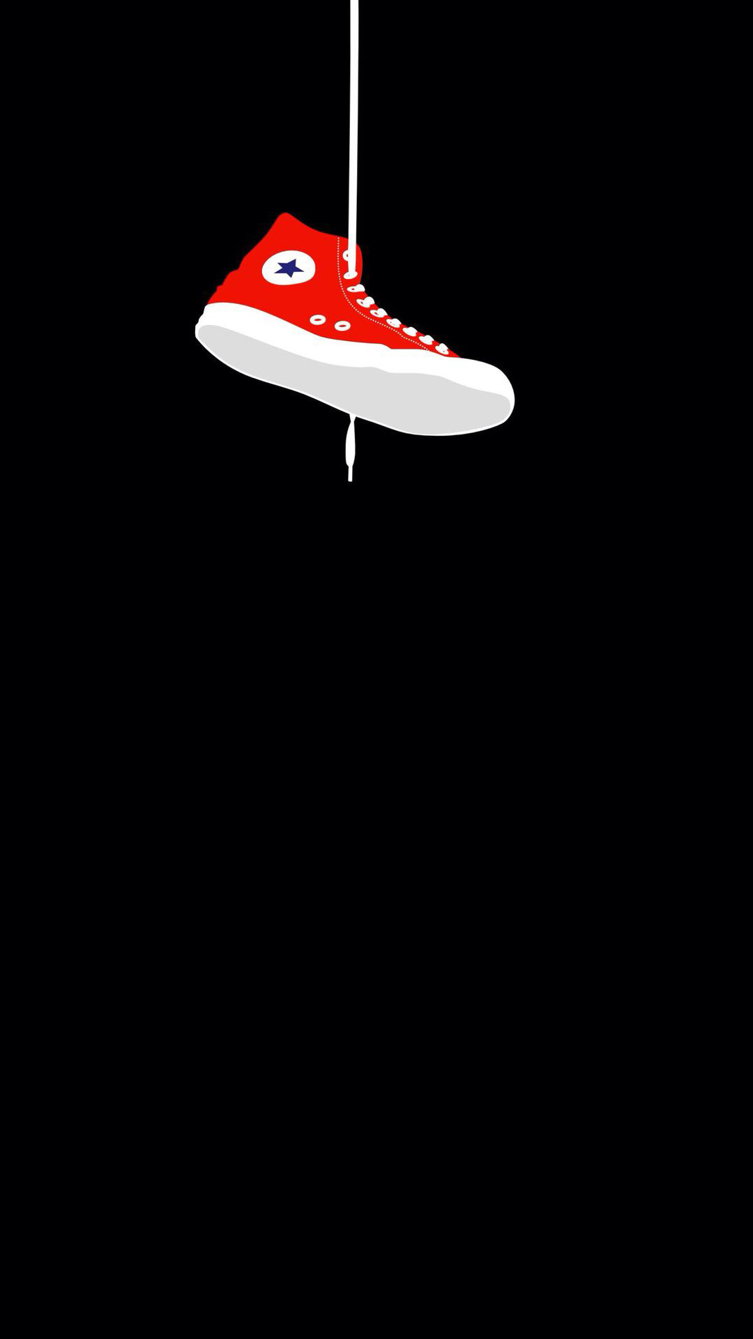 Converse Sneaker Hanging #iPhone #7 #wallpaper