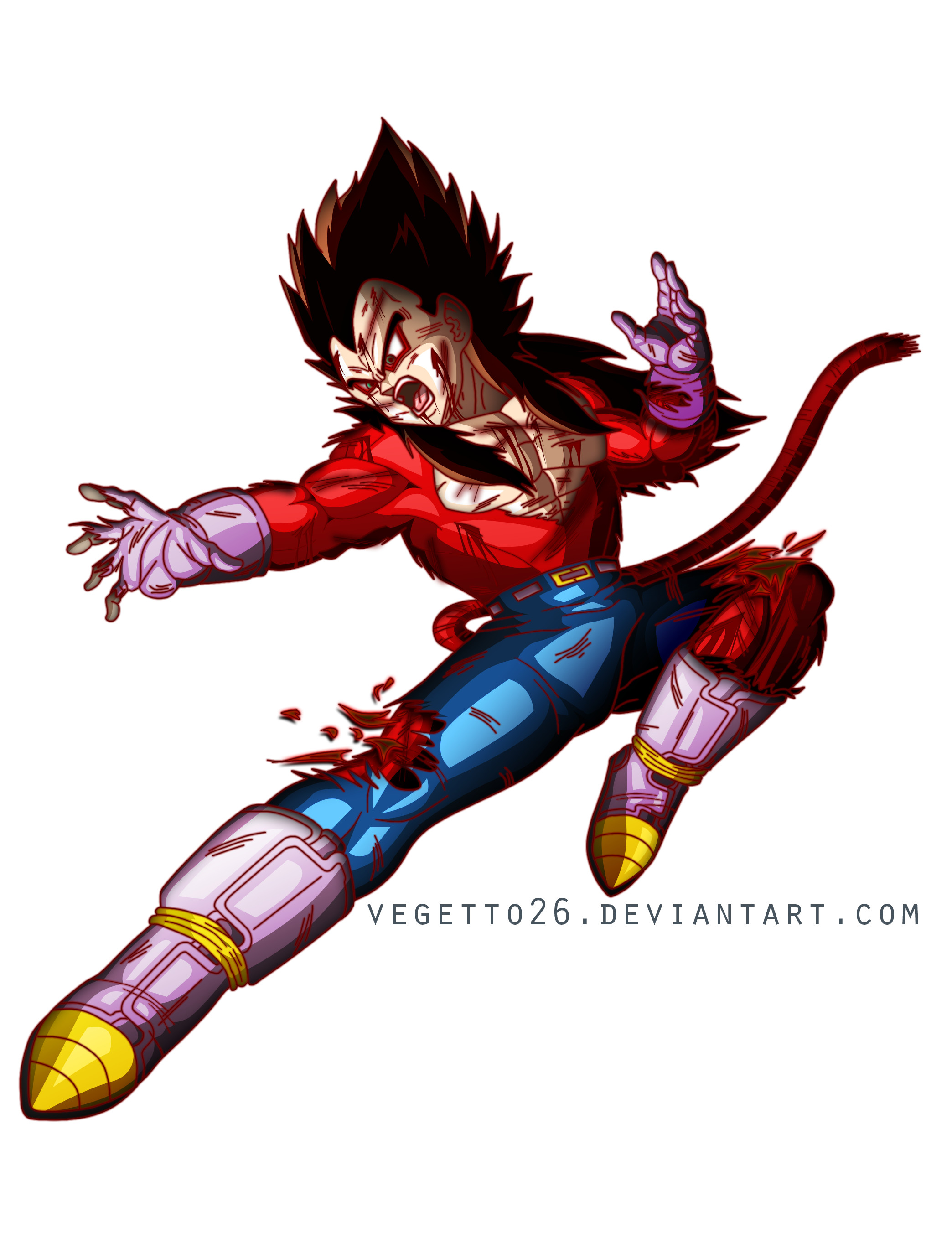 SS4 Vegeta render Alternative by vegetto26