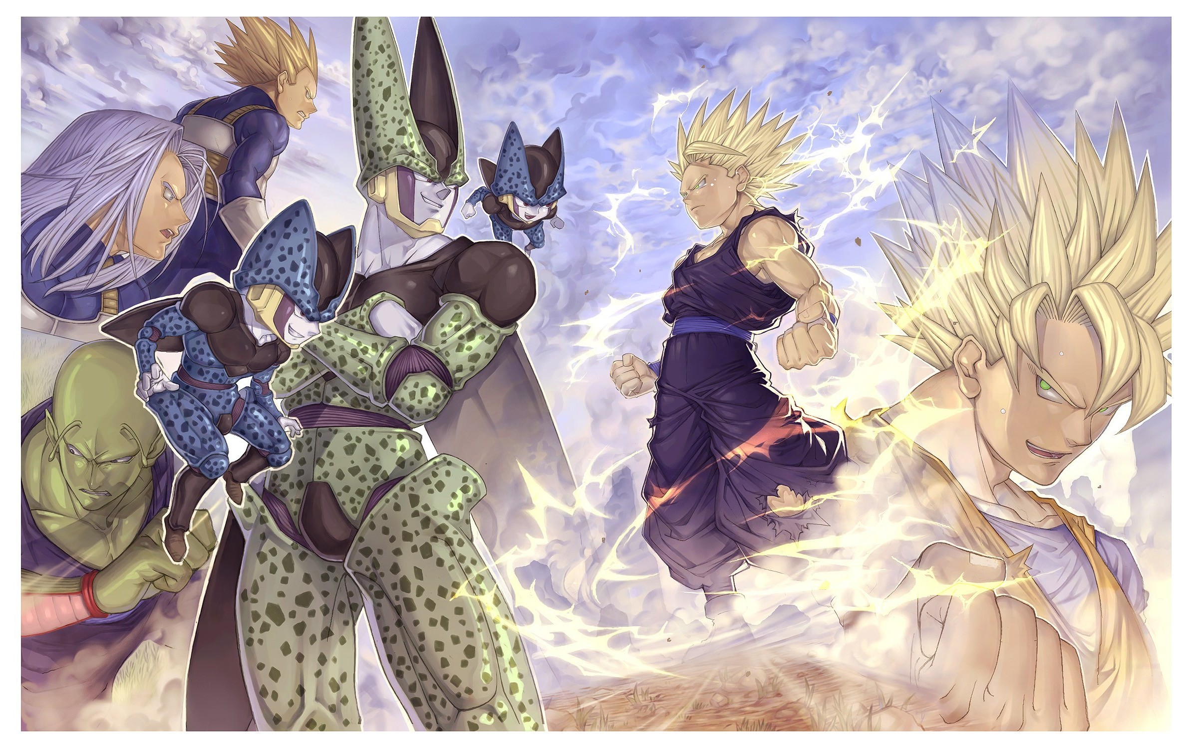 Wallpaper Dragon, Ball, Son Goku, Vegeta, Goku, Son, Z for mobile