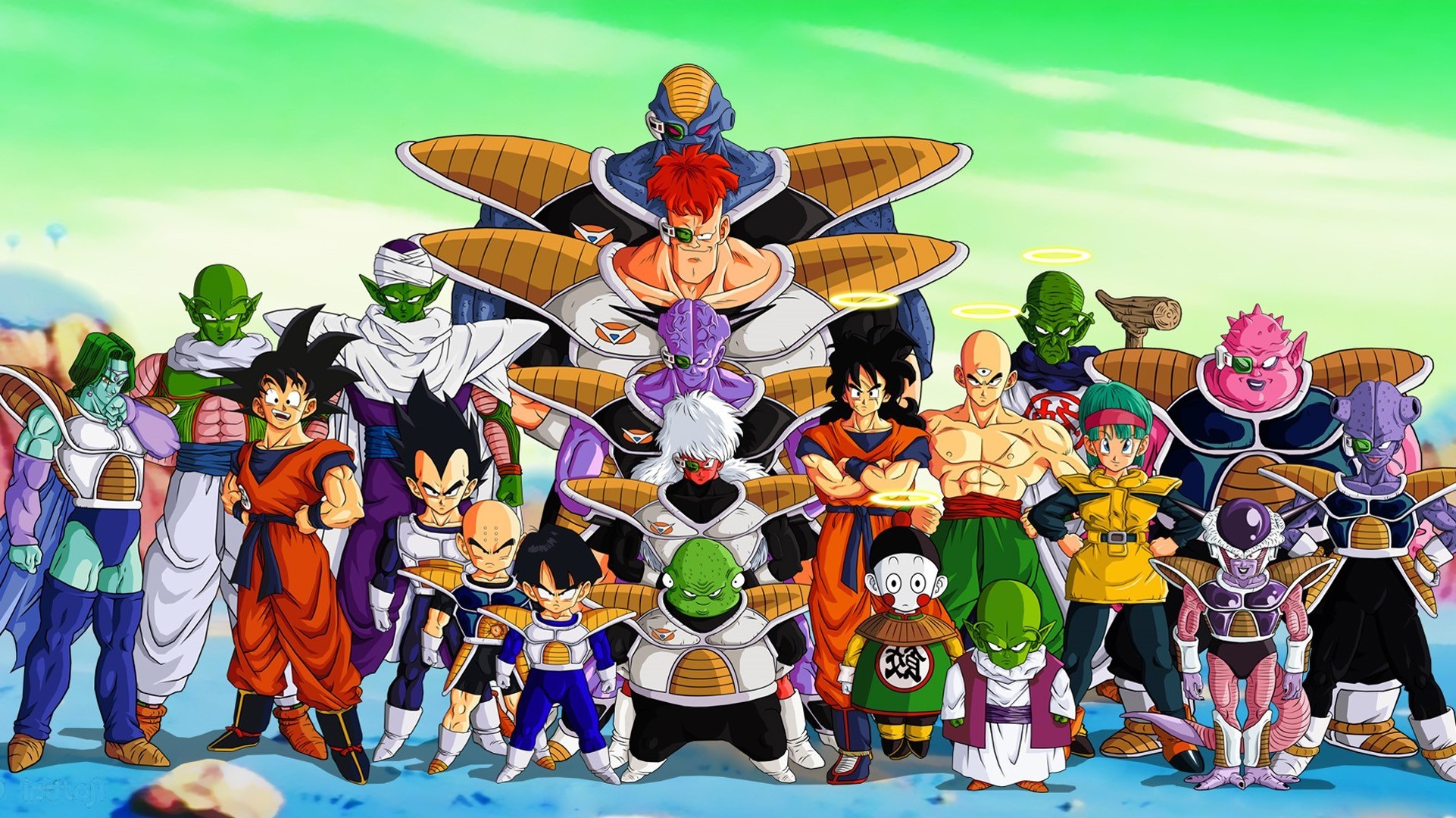 Dragon Ball Z, Krillin, Vegeta, Piccolo, Zarbon, Gohan, Ginyu Force