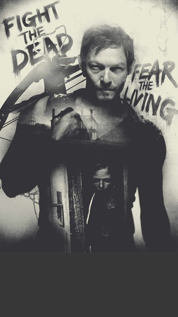 Darel The Walking Dead Iphone Wallpaper Hd