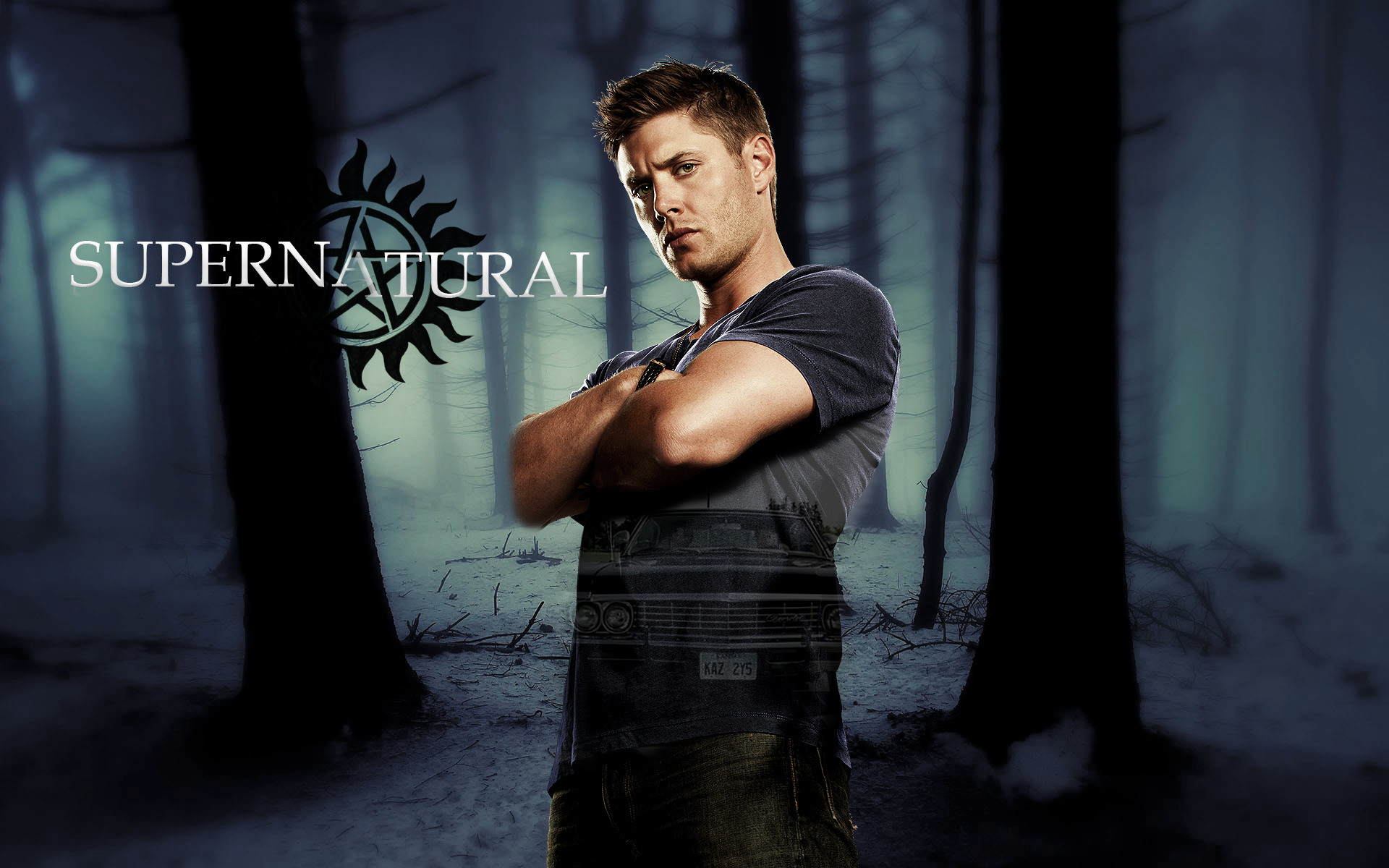 Supernatural, Chevrolet Impala, Hunter, Fantasy Art, Adobe Photoshop, Dean Winchester Wallpapers HD / Desktop and Mobile Backgrounds