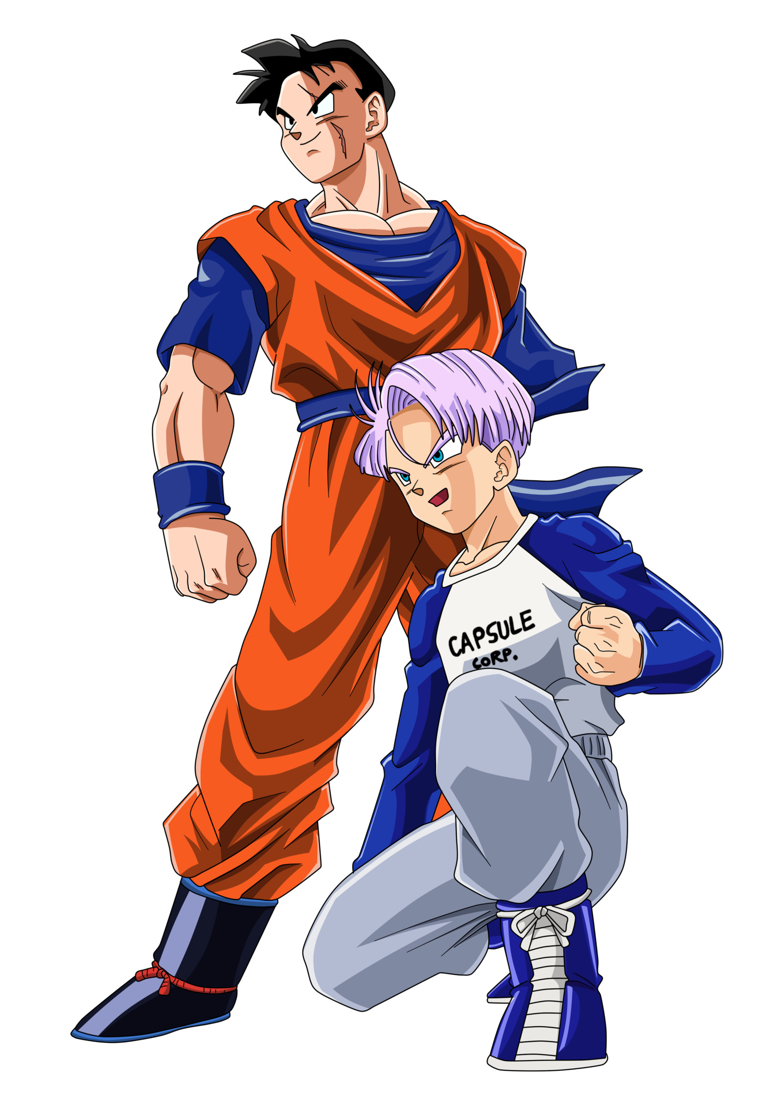 Future Gohan and Trunks Color by BoScha196 on DeviantArt – Visit now for 3D Dragon Ball
