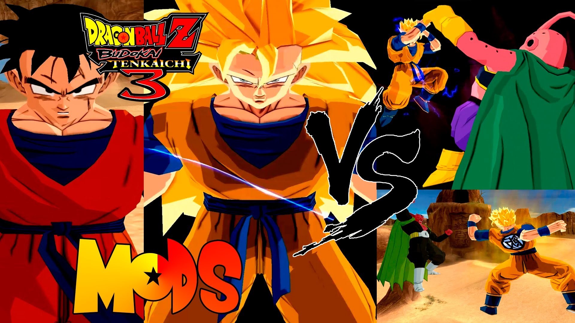 Mirai / Future Gohan SSJ1,SSJ2,SSJ3 What If Saga Buu Dragon Ball Z Tenkaichi 3 MODS PCSX2