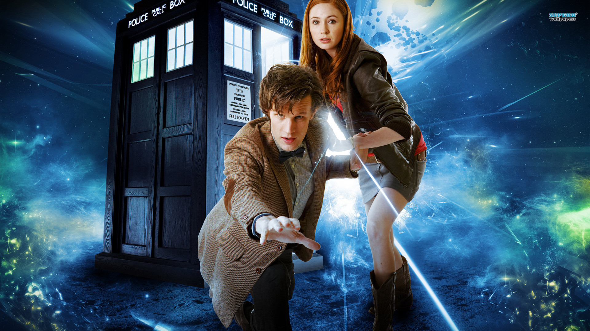 TV Show – Doctor Who The Doctor Amy Pond Tardis Wallpaper
