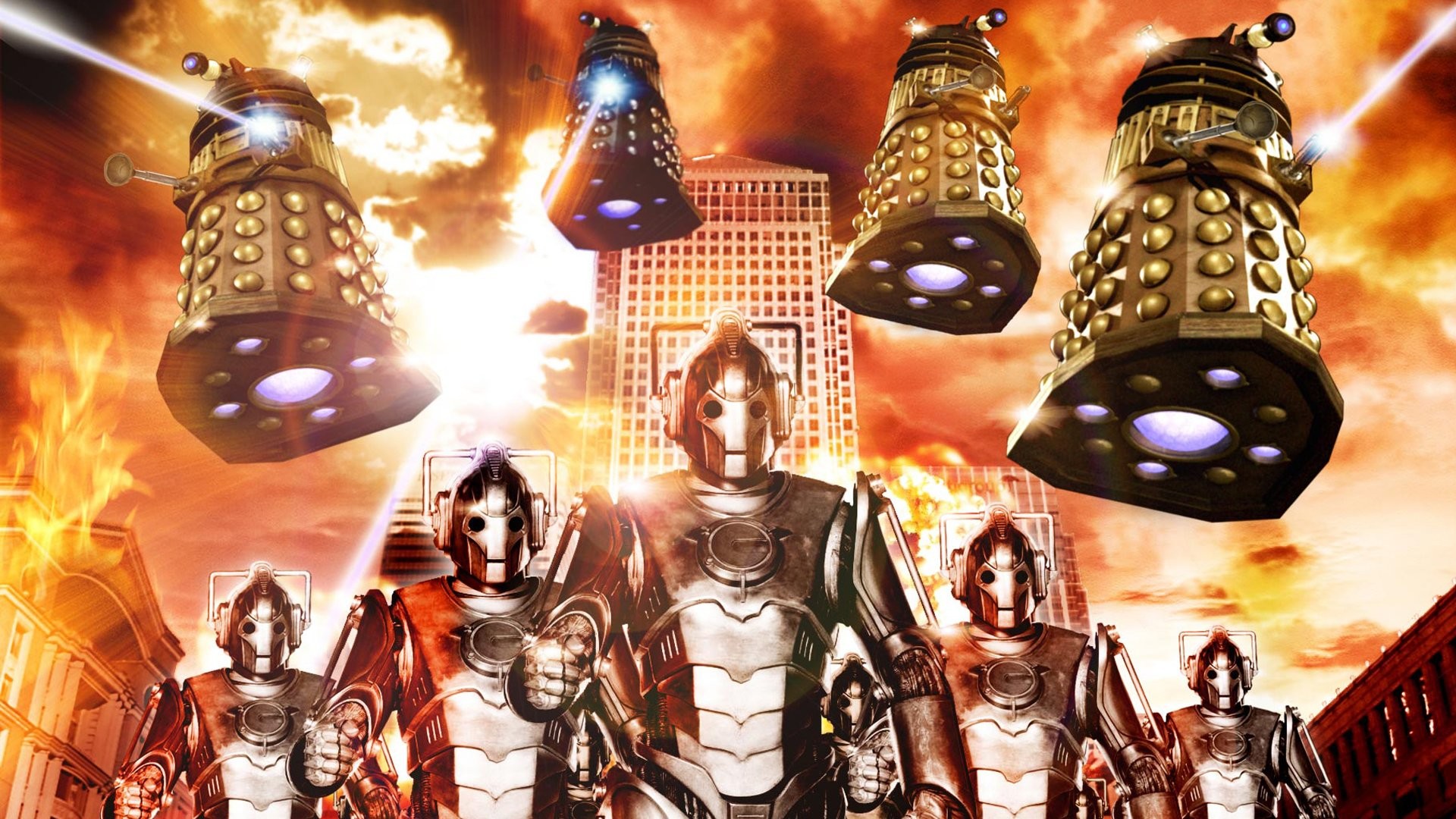 TV Show – Doctor Who Dalek Cyberman (Doctor Who) Wallpaper