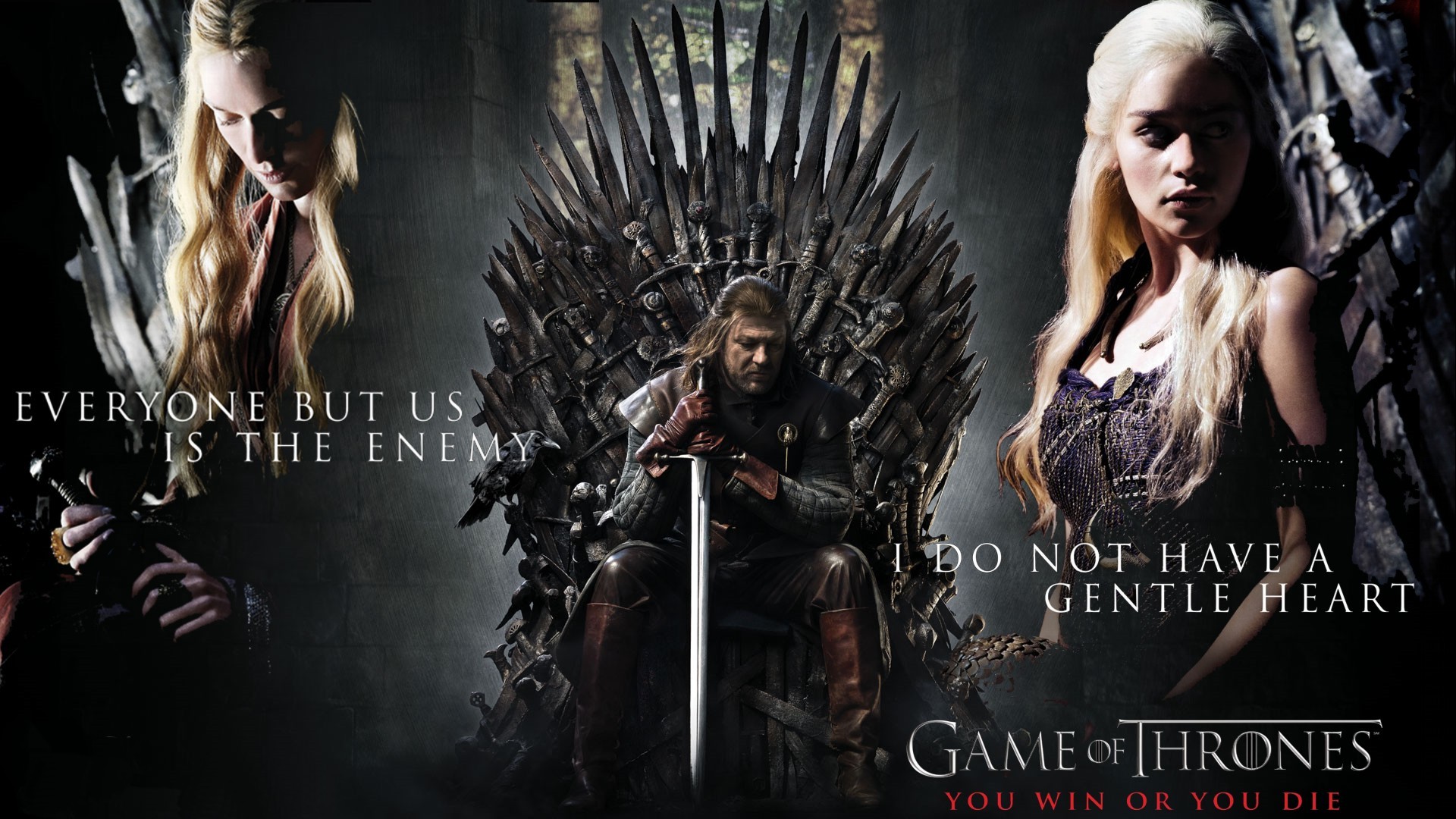 Lannister, Stark and Targaryen GOT Wallpaper