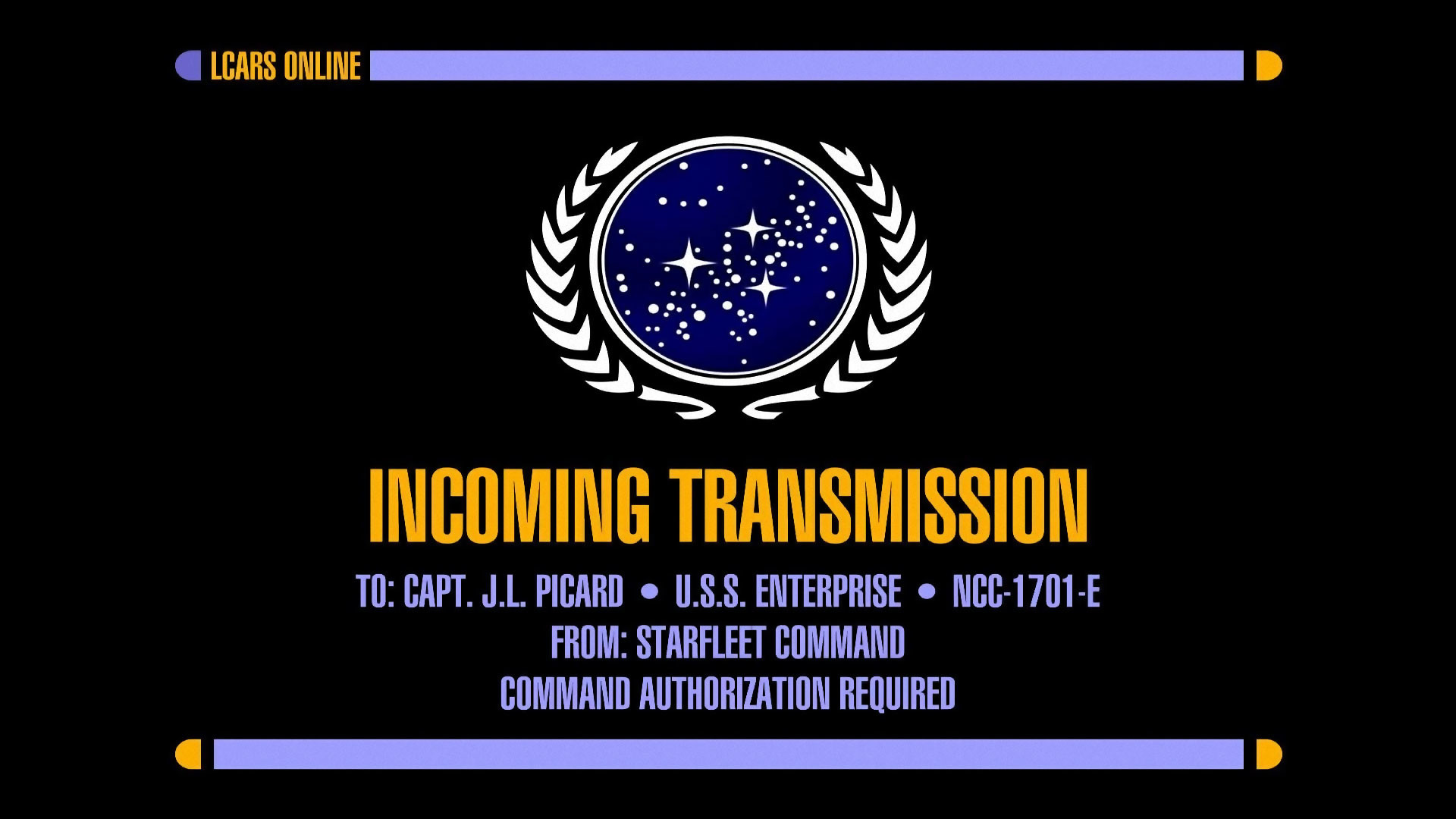 Star Trek Incoming Transmission Screen HD Wallpaper