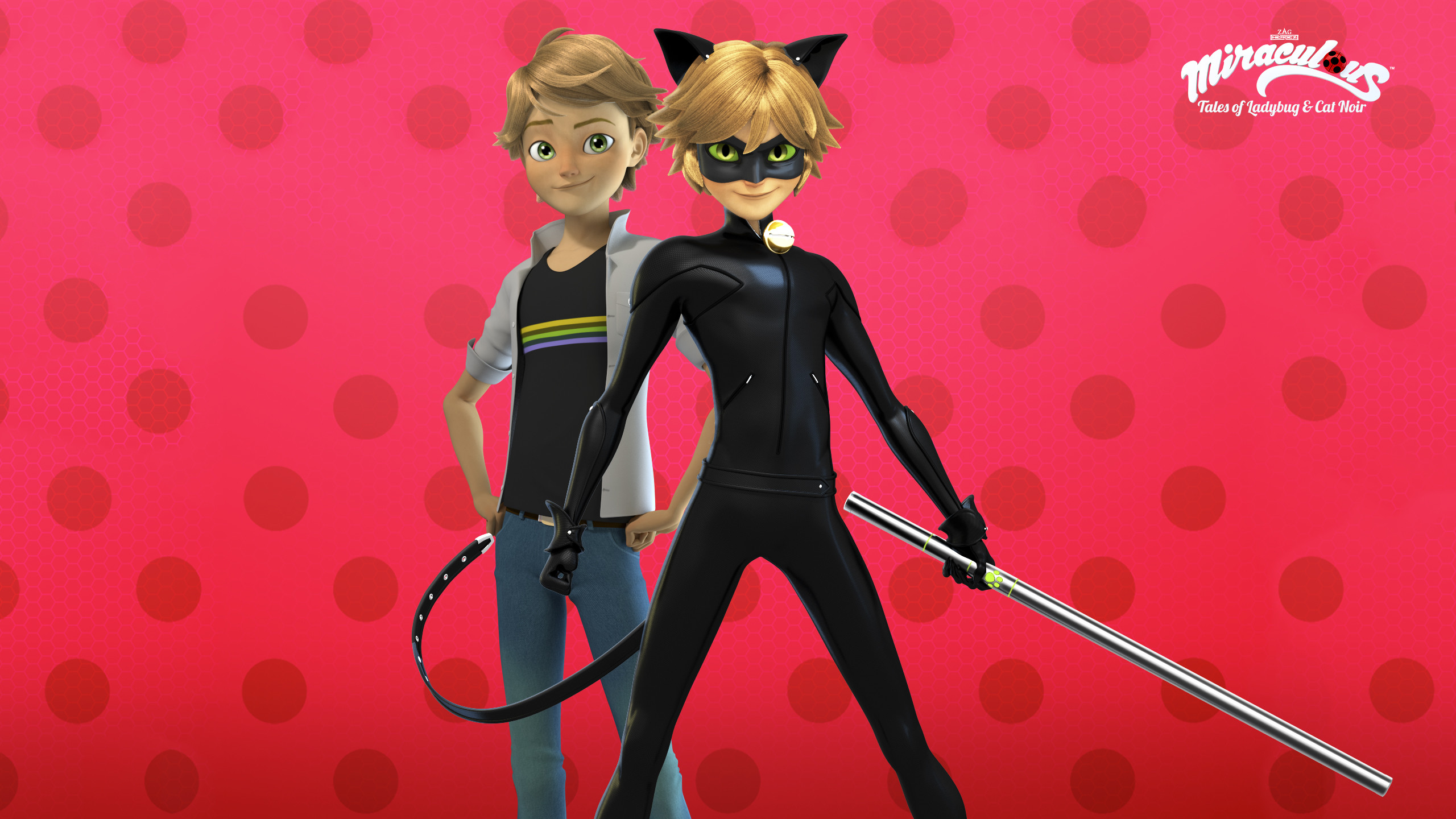 Miraculous Ladybug HD wallpaper Chat Noir and Adrian.