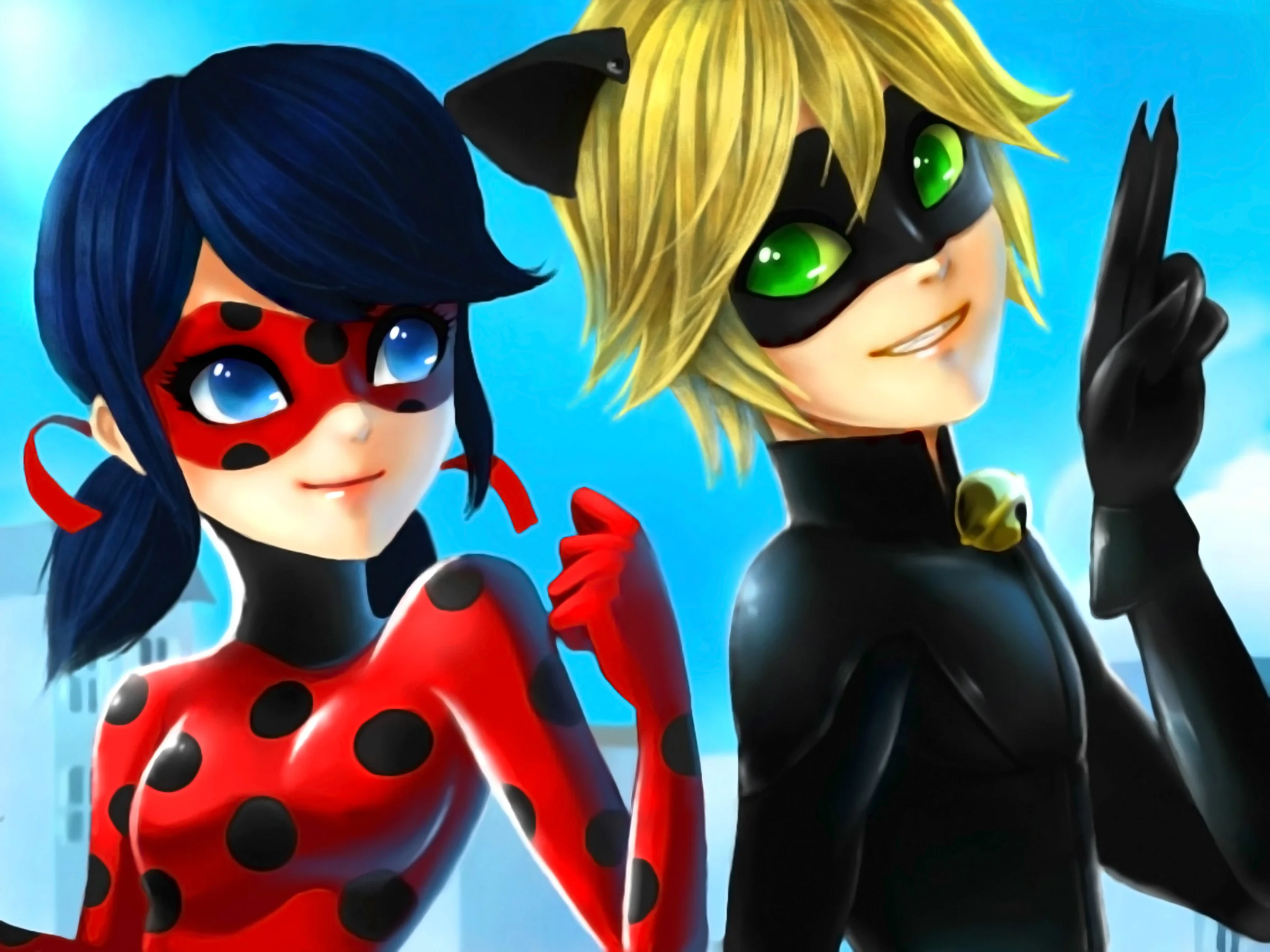 Miraculous Ladybug And Chat Noir by Flannel-kun.