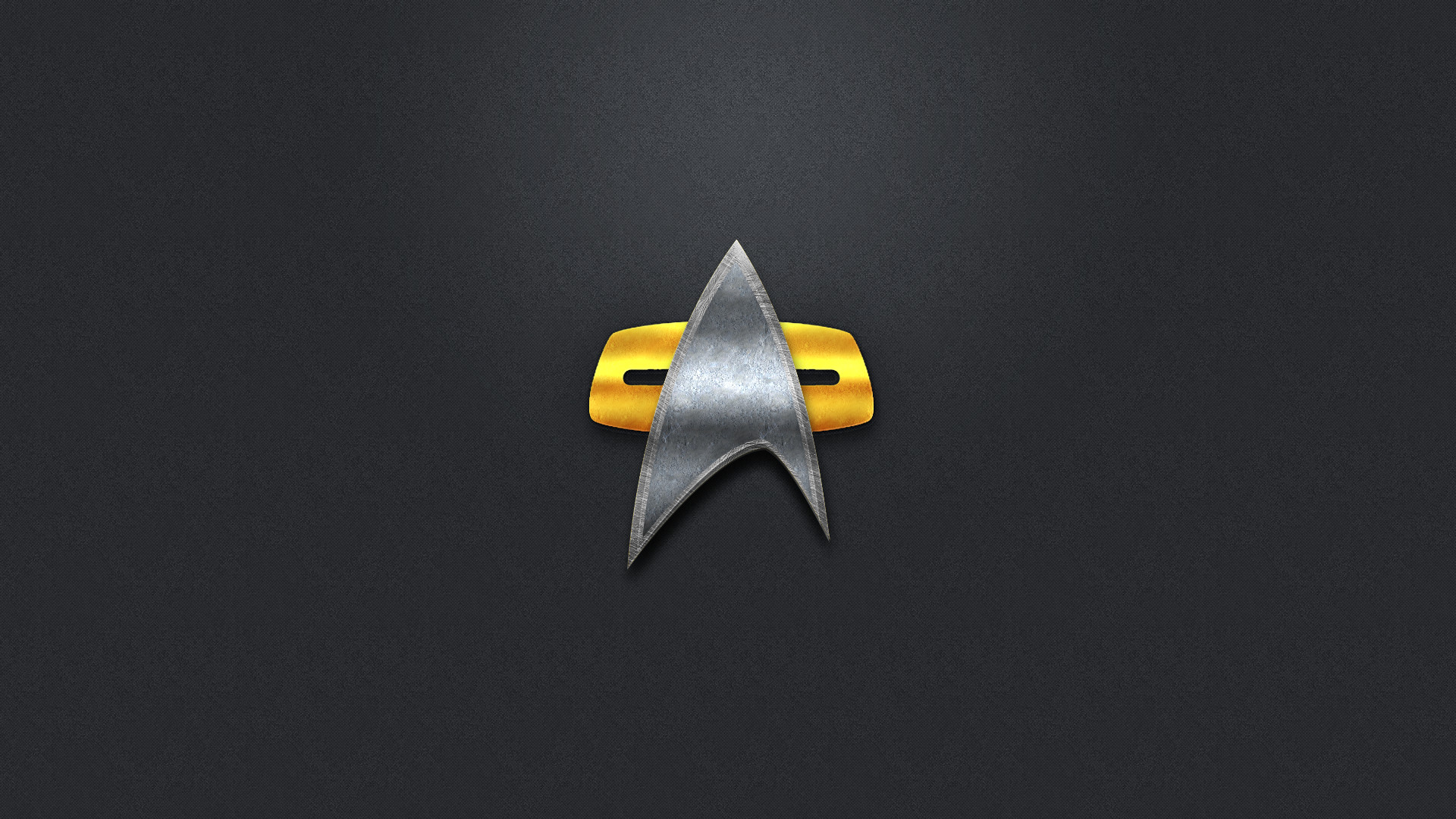 … Star Trek 2370's Com badge Wallpaper by berianlowe
