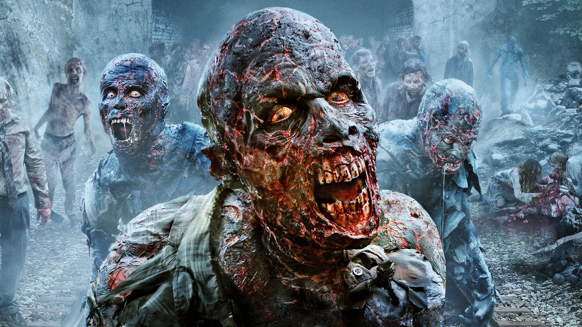 walking dead zombie wallpaper