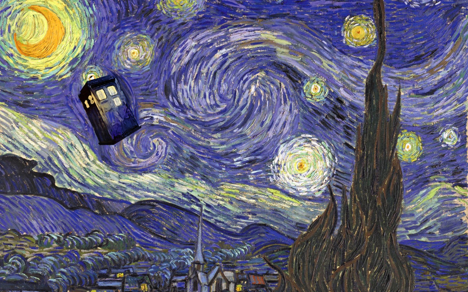 Doctor Who, Vincent Van Gogh, TARDIS Wallpapers HD / Desktop and Mobile Backgrounds